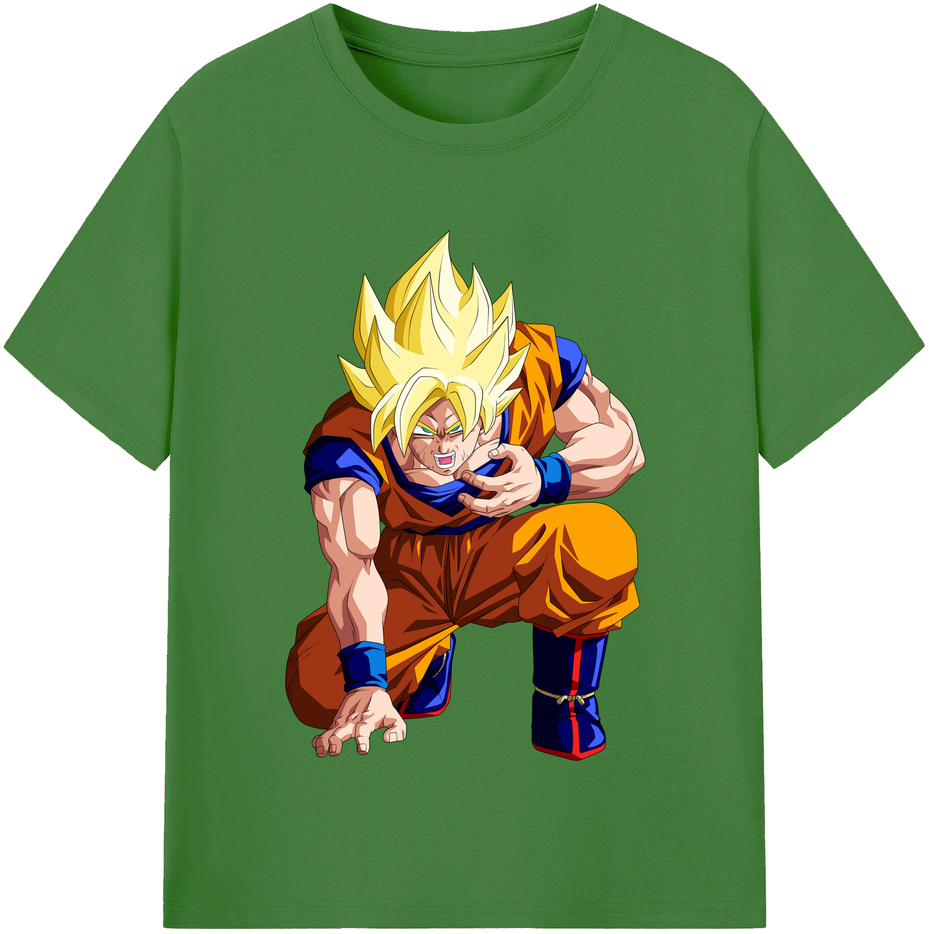 （画像用） ドラゴンボール 孫悟空（そん ごくう）Son Goku カカロット DRAGON BALL Kakarotto レディースカジュアルプリントTシャツ（綿100％）